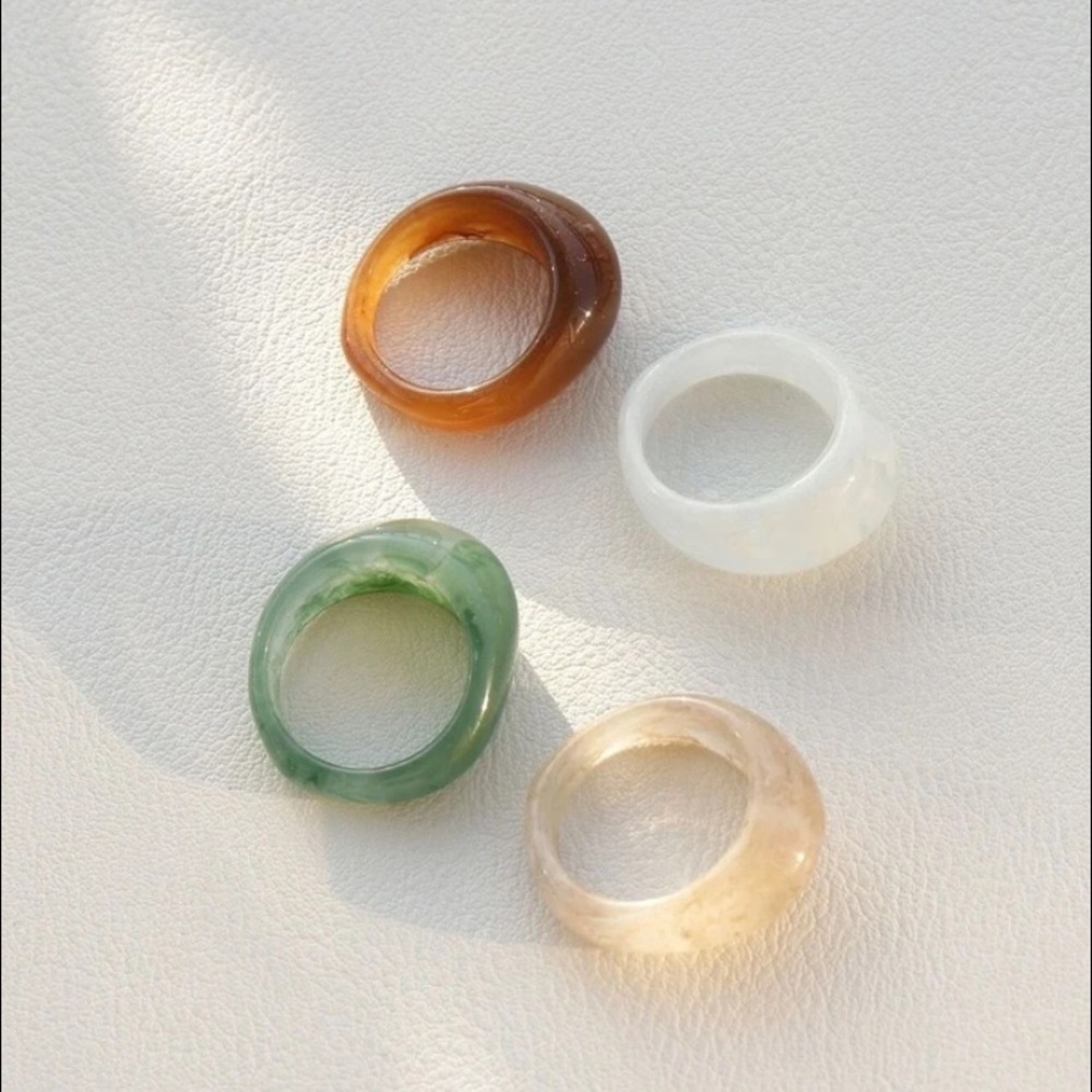 3/$30✨urban resin minimalist rings